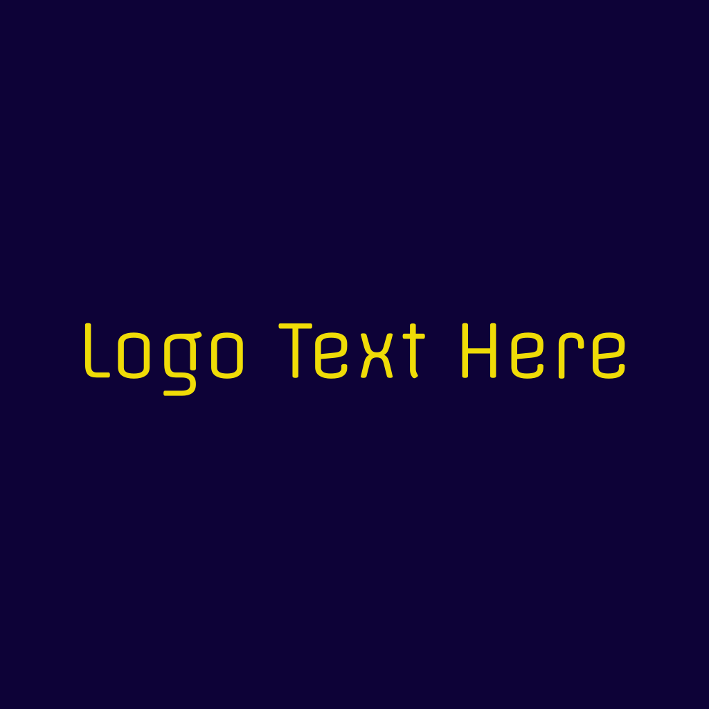 Neon Yellow Text Font Logo | BrandCrowd Logo Maker | BrandCrowd