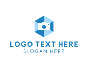 Digital Camera - Hexagon Photography Camera logo design