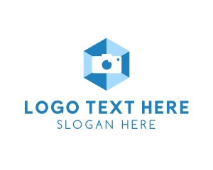 Camera Lens - Hexagon Photography Camera logo design