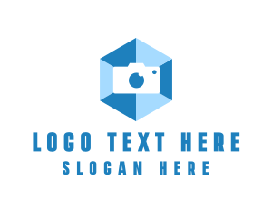 Digicam - Hexagon Photography Camera logo design