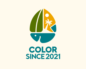 Colorful Beach Vacation  logo design