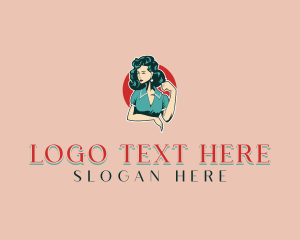 Lady - Fashion Model Woman logo design