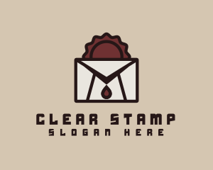 Vampire Mail Envelope logo design