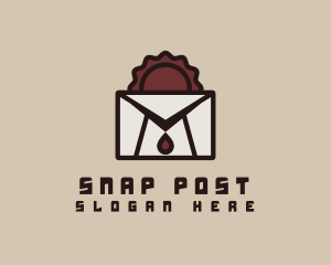 Postcard - Vampire Mail Envelope logo design