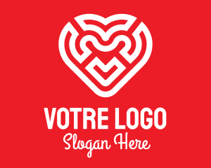 Red Heart Maze Logo