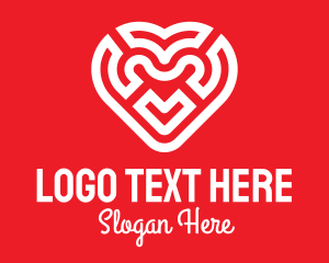 Red Heart Maze Logo