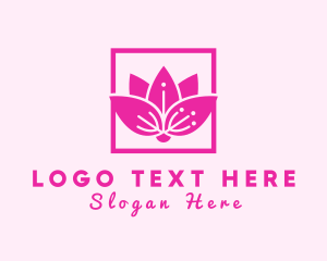 Pink - Lotus Flower Fragrance logo design