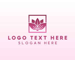 Plant - Lotus Flower Fragrance logo design