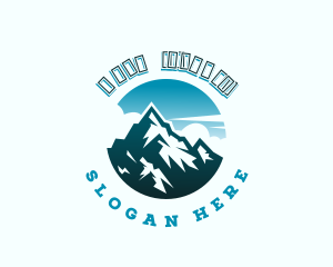 Camping - Horizon Mountain Peak logo design