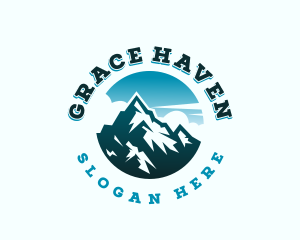 Road - Horizon Mountain Peak logo design