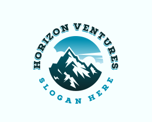 Horizon Mountain Peak logo design