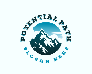 Horizon Mountain Peak logo design