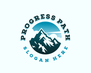 Horizon Mountain Peak logo design