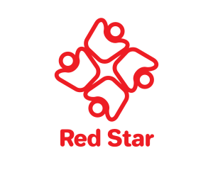 Red Star Team logo design