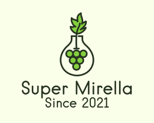 Herbal - Vase Grape Leaf logo design