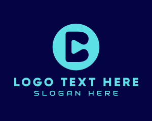 Letter C - Modern Streaming App logo design