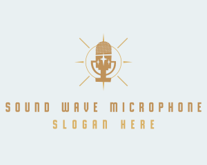 Microphone - Microphone Vocalist Recording logo design