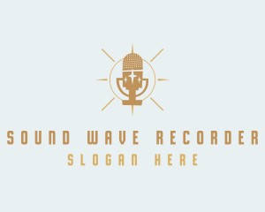 Recorder - Microphone Vocalist Recording logo design