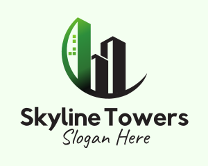 Real Estate Tower Building logo design