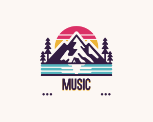 Mountain Summit Hiking Logo