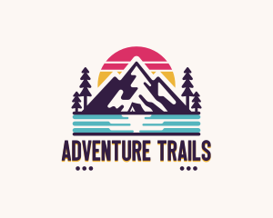 Mountain Summit Hiking logo design