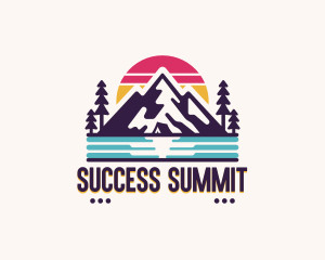 Mountain Summit Hiking logo design