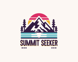 Mountain Summit Hiking logo design