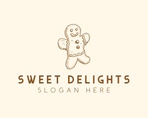 Gingerbread Cookie Baker logo design