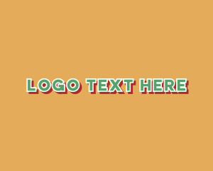 Art - Playful Retro School logo design
