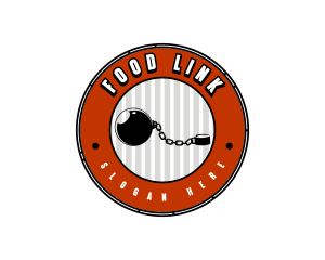 Jail Chain Ball logo design