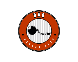Suspect - Jail Chain Ball logo design