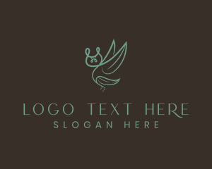 Wing - Minimalist Leaf Owl logo design