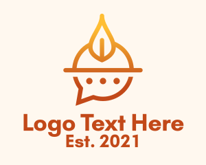 Messaging App - Culinary Chat Messenger logo design