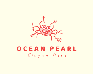 Shellfish - Seafood Crab Cook logo design