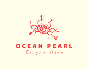 Seafood Crab Cook logo design