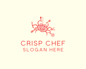 Seafood Crab Cook logo design