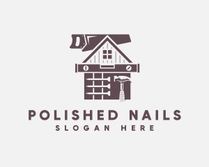Nails - Construction House Tools logo design