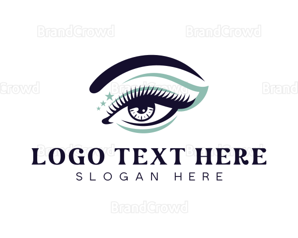 Beauty Eyelash Makeup Logo