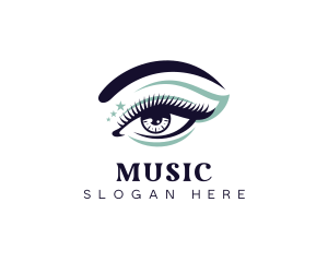 Beauty Eyelash Makeup Logo