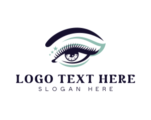 Beauty Eyelash Makeup Logo