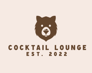 Cocktail Bar Bear logo design