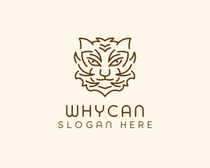 Wild Bobcat Head Logo