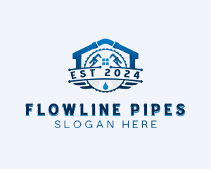 Plumbing Pipe Plumber logo design