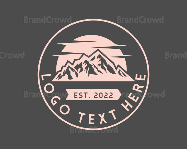 Mountain Hiking Brand Logo