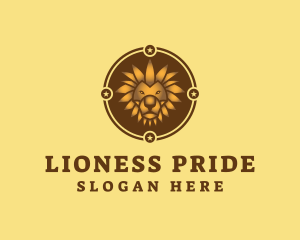 Wild Lion Animal logo design