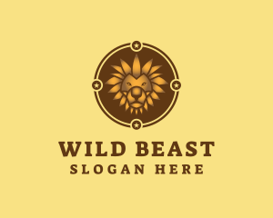 Wild Lion Animal logo design