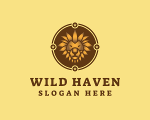 Wild Lion Animal logo design