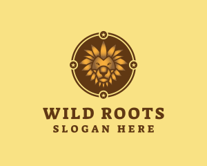 Wild Lion Animal logo design