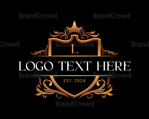 Crown Shield Elegant Logo