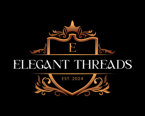 Crown Shield Elegant logo design